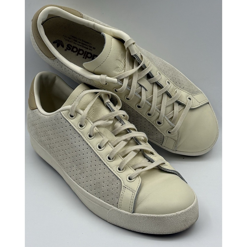 Adidas Rod Laver Vin Sneaker  Men's Sz 10 Beige/Ivory‎ Suede Leather